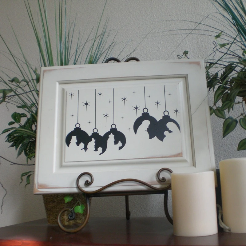 Рождественское украшение для дома виниловый дизайн с Джозефом Мэри и Младенцем