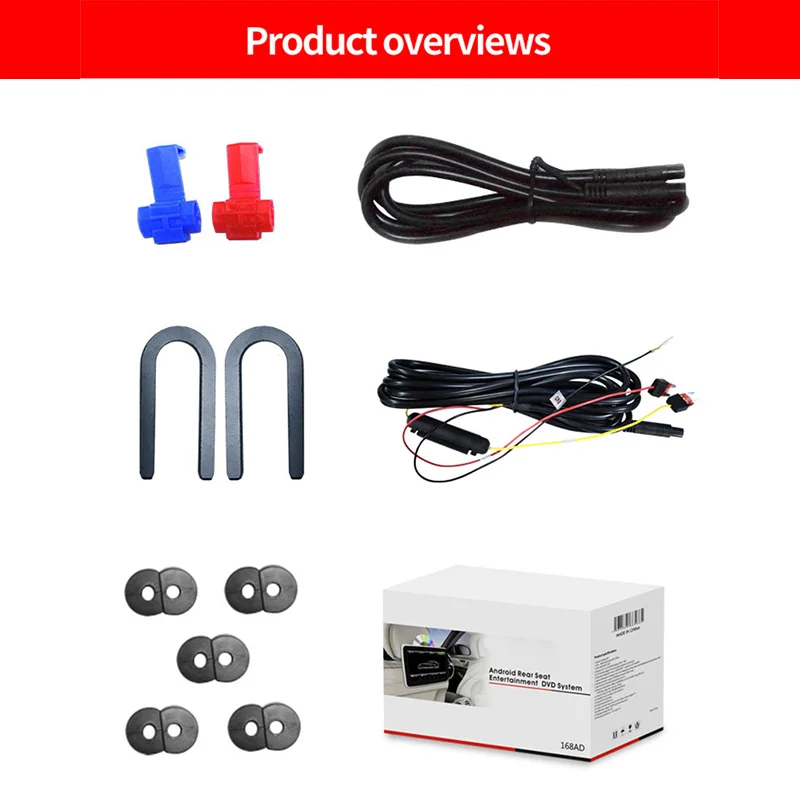 Caroad 10.1 inch Android 6.0 Car Headrest Monitor HD 1080P Video DVD Player IPS Touch Screen WIFI/HDMI/USB/SD/Bluetooth/FM |