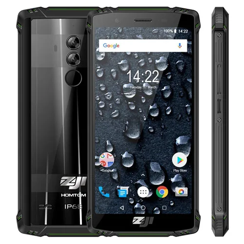 HOMTOM зоджи Z9 IP68 частоты сердечных сокращений Helio P23 Android 8,1 смартфон 5,7 ''6 ГБ 64 Гб 5500 мАч Face ID отпечатков пальцев Глобальный 4G OTG Phone - Цвет: Green HOMTOM ZOJI Z9