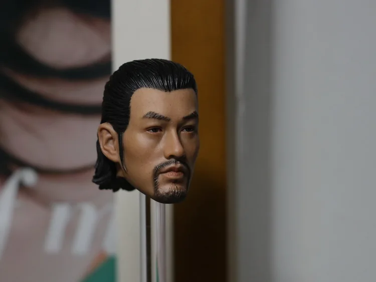 1/6 Scale Male Head Sculpt Kung Fu Danny Kwok Kwan Chan Rogue Scorpion Mix with Hat and Ax Model Toys for 12'' Man Figure | Игрушки и