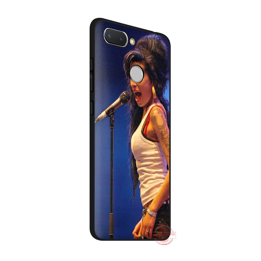 WEBBEDEPP Singer Amy Jade Winehouse мягкая искусственная кожа для Redmi Note 8 7 6 5 Pro 4A 5A 6A 4X Plus S2 Go чехлы