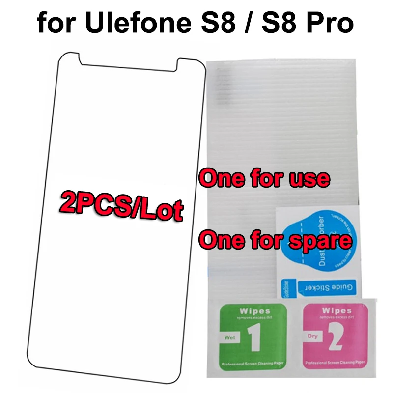 2 шт. закаленное стекло для Ulefone S8 Pro 5 3 защита экрана ультра тонкая защитная