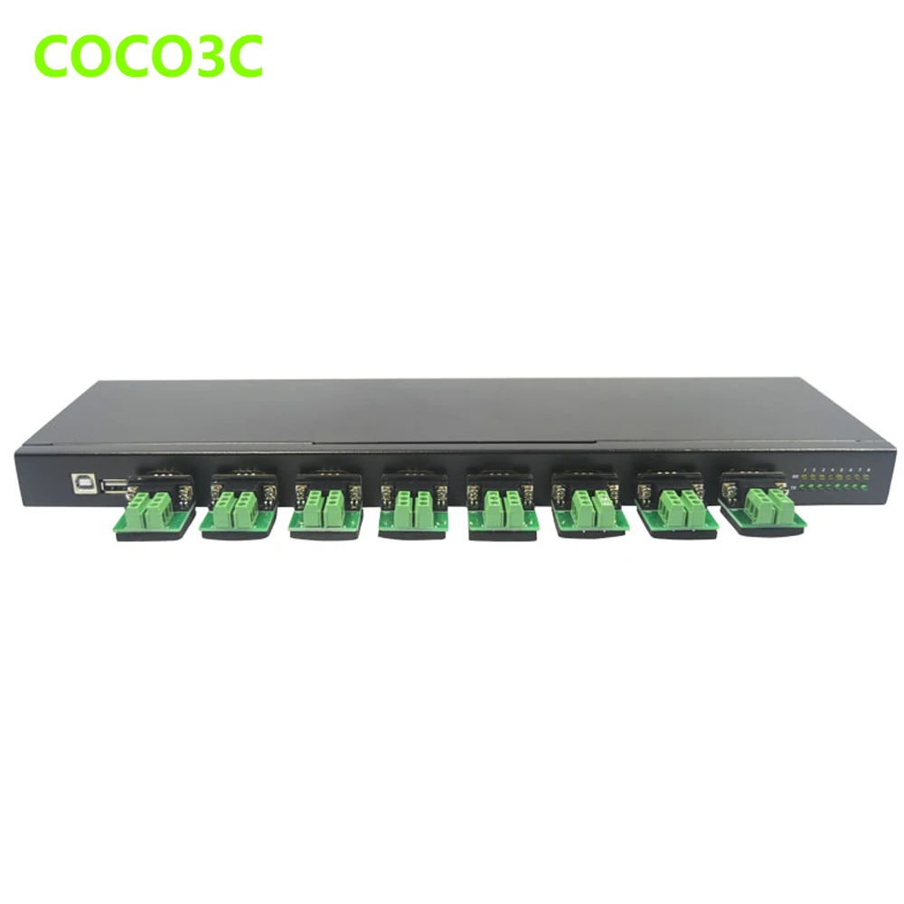 Разветвитель USB 2 0 на 8 портов DB9 Серийный порт мультипликатор концентратор RS-232 422