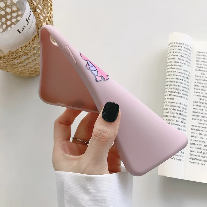 Милый мультяшный чехол для телефона для iphone 8 Plus 6 6S 7 X с милым динозавром для iphone Xs max XR Capa