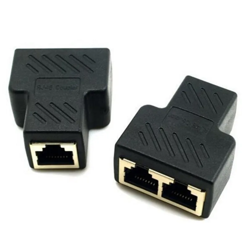 1-2 способа LAN Ethernet сетевой кабель RJ45 Женский сетевой адаптер разъём разветвитель для ноутбуков док-станции Прямая поставка