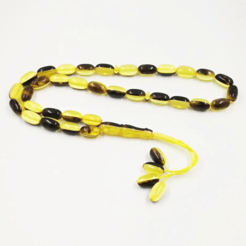 Ambers Tasbih 33 мусульманские четки полимерные бусины исламский Misbaha Mastkhan новый стиль