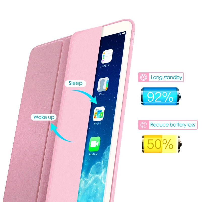 Чехол для iPad Air 2 чехол 1566 A1567 смарт с автоматическим спящим/пробуждением