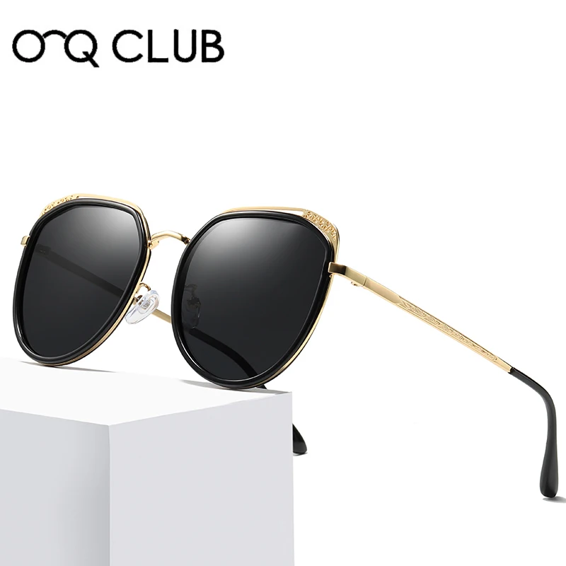 O-Q CLUB 2019 новинка кошачий глаз солнцезащитные очки для женщин поляризационные