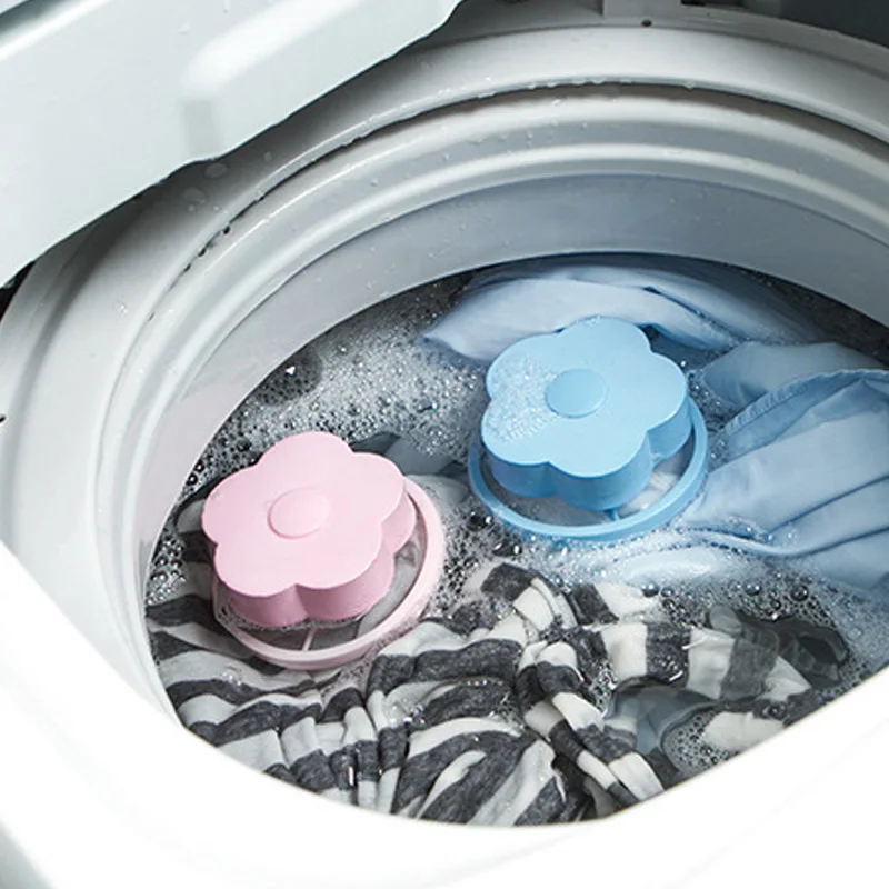 YTE Washing Machine Hair Removal Catcher Filter Mesh Pouch Cleaning Balls Bag Dirty Fiber Collector Laundry Discs | Дом и сад