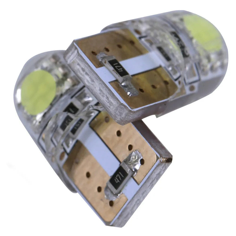 2 шт. 12 В t10 5050 Smd Led Canbus w5w Высокая Мощность 6000k водонепроницаемый красный без