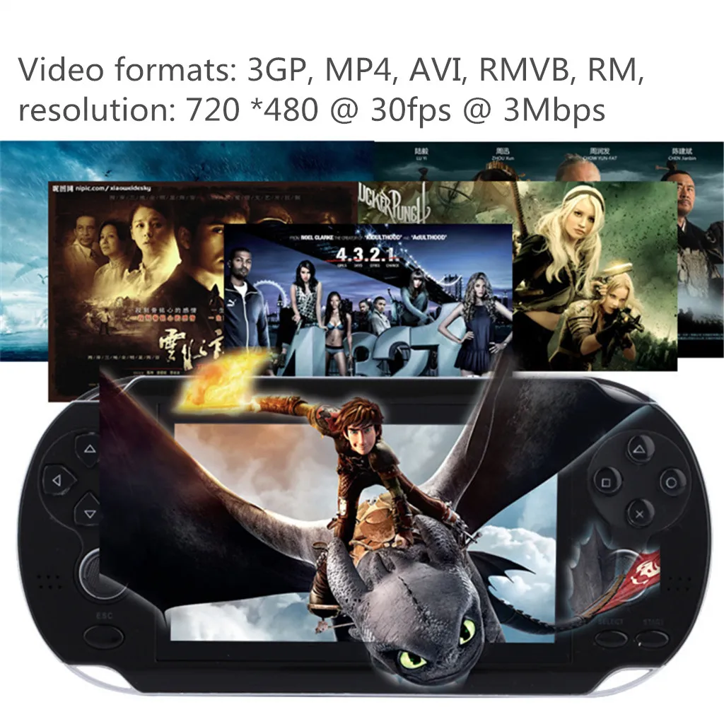 Портативная игровая консоль тысячи бесплатных игр Ретро Классическая игровая консоль портативная 800 встроенные 4,3 дюймовые игры# g4