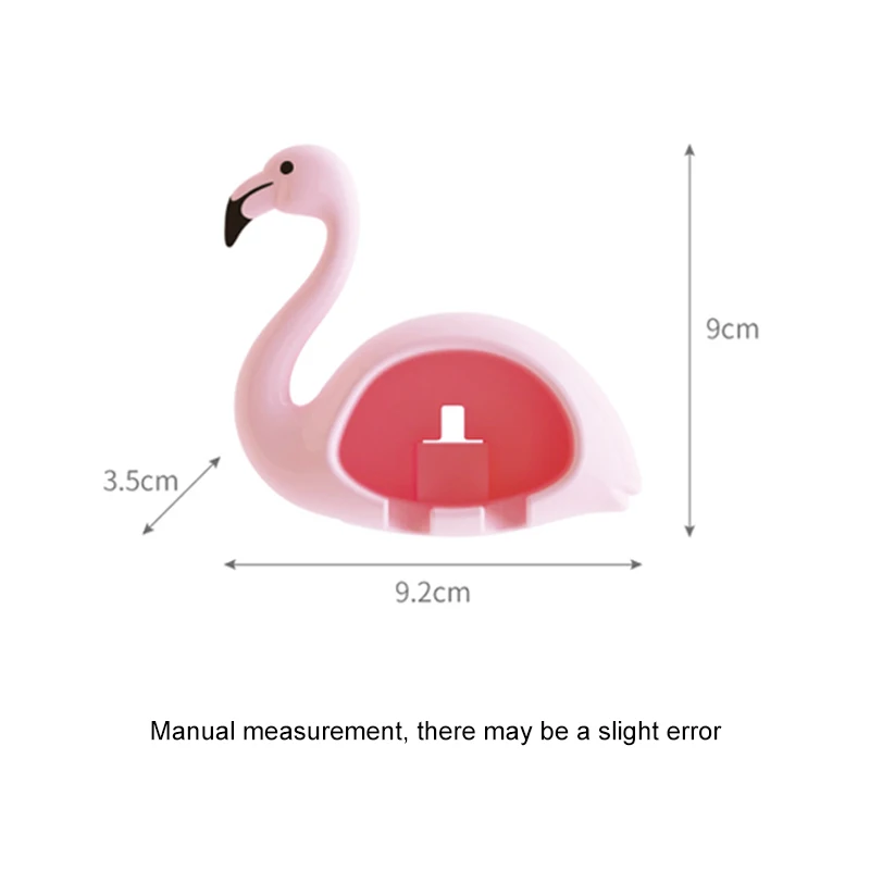1 шт. держатель для зубной щетки Стойка в форме Фламинго присоска 2 положения
