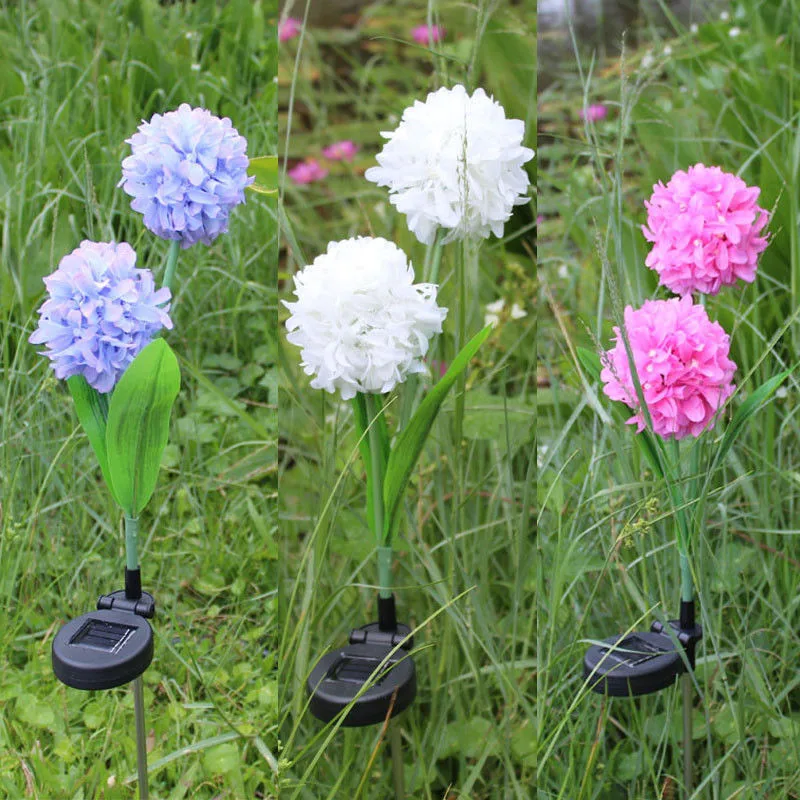 Наружная Солнечная Светодиодная лампа с цветком для дома вечеринки украшения