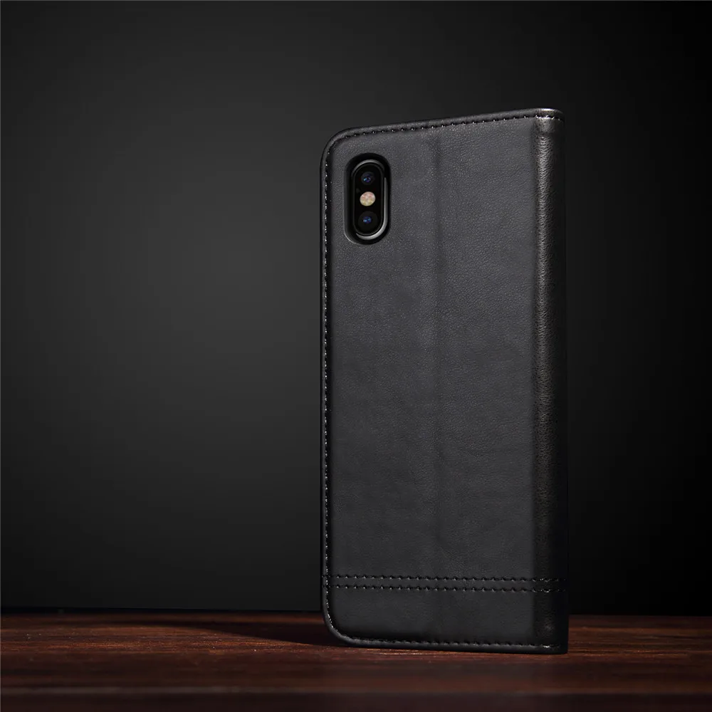 Винтажный кожаный чехол для телефона для iPhone X, XR, XS, Max, 8 Plus, раскладной Магнитный чехол, кошелек, чехол s, для iPhone 6, 6 S, 8, 7 Plus, 5, 5S, SE