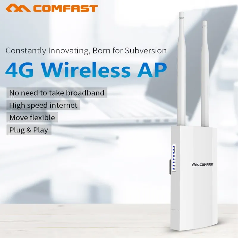 300 Мбит/с Портативный 4G SIM карта беспроводной AP WiFi роутер IP66 водонепроницаемый
