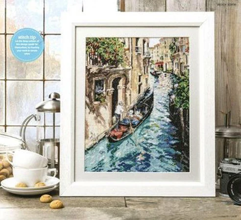 

Набор для вышивки крестом, для рукоделия, 11CT, 14CT, 16CT и 18CT,Waterloo Венеция