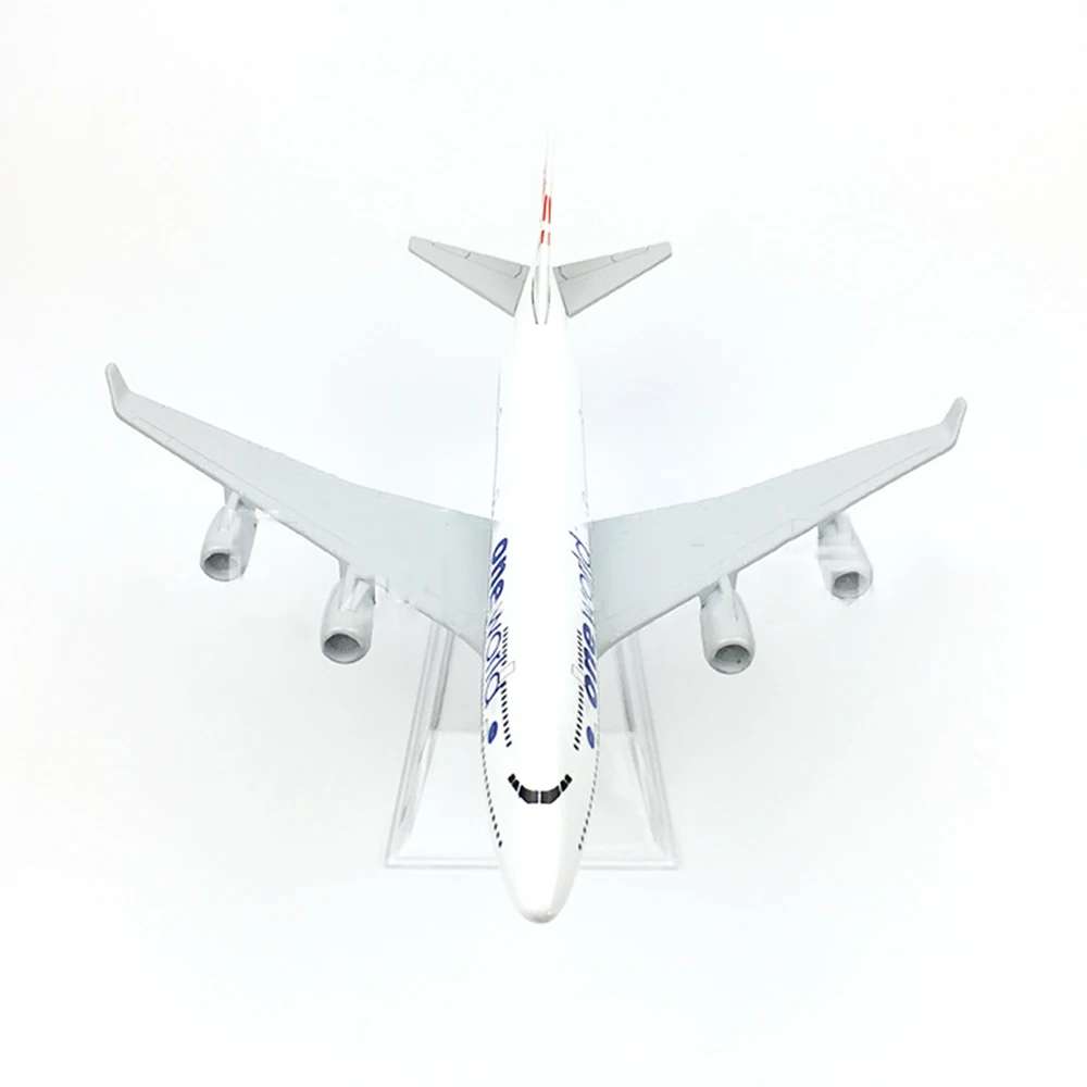 Самолёт в масштабе 1/400 B747 из Великобритании один мир 16 см модель самолета сплава