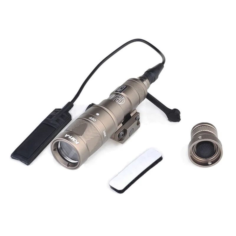 Коричневый Seigneer очки для страйкбола тактические M300W KM1-A Скаут Strobe Light Выход Охотничий Тактический военный оружейный фонарь светодиодный фонарик полная версия EX385 - Цвет: Коричневый
