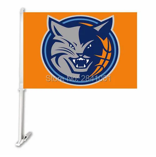 2PC Charlotte Bobcats Car Flag 12"x18" Custom USA Any Team | Дом и сад