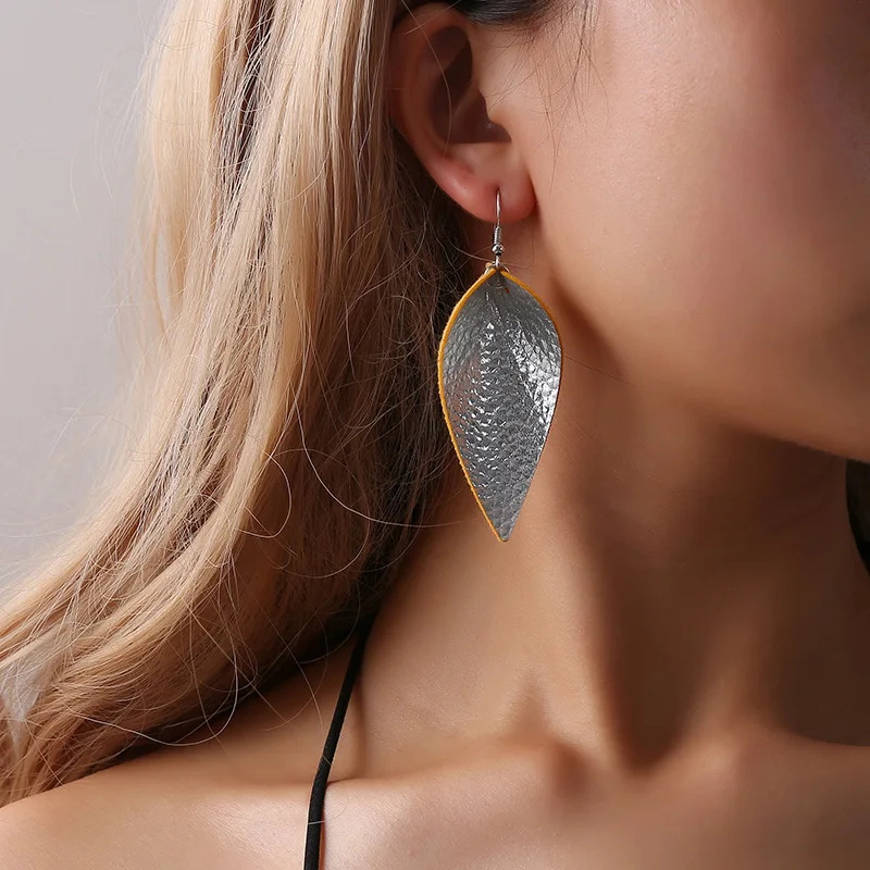 2018 модные длинные в форме капли серьги для женщин трендовые из искусственной
