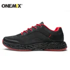 Мужские дышащие кроссовки для бега Onemix, черная сетчатая воздушная подошва, дизайнерские кроссовки для спорта на открытом воздухе и прогулок