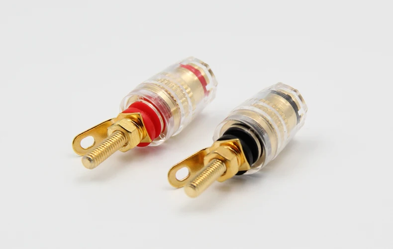 2 шт. 4 мм медь банан Панель розетка Кристалл связывания пост Аудио Динамик