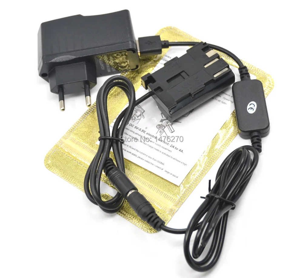 ACK-E2 USB зарядное устройство для мобильных устройств+ DR-400 BG-E2 E2N BP-511 муляж батареи+ USB адаптер для Canon EOS 20D 30D 40D 5D 50D D30 D60