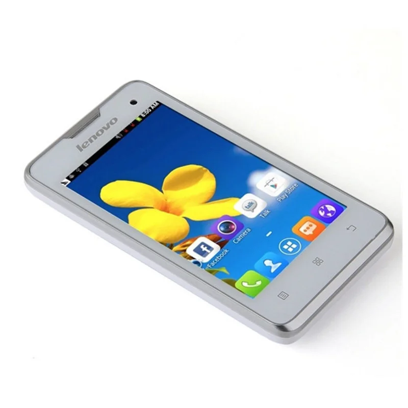 Оригинал 4 &quotLenovo A396 SC7730 Quad Core 1.2 ГГц Android 2.3 смартфон GSM + WCDM Dual SIM 256 МБ Оперативная