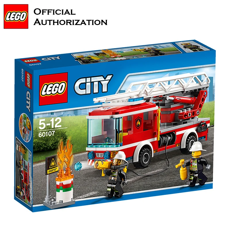 Оригинальные строительные блоки игрушка Пожарник серии город совместимое