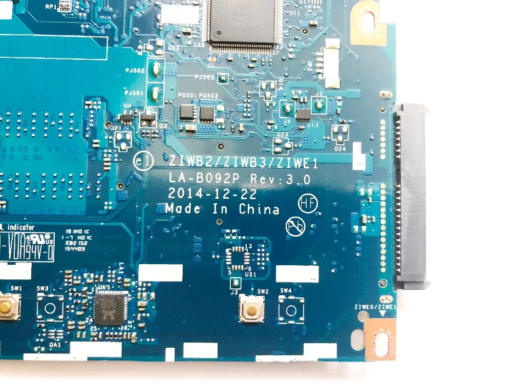 Оригинальный Для lenovo B50 80 Материнская плата ноутбука I3 5005U ZIWB2 ZIWB3 ZIWE1 LA B092P