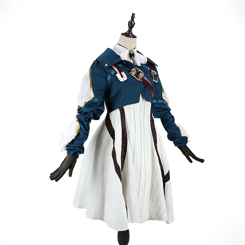 Новый аниме фиолетовый костюм для косплея Evergarden косплей маскарадный наряд