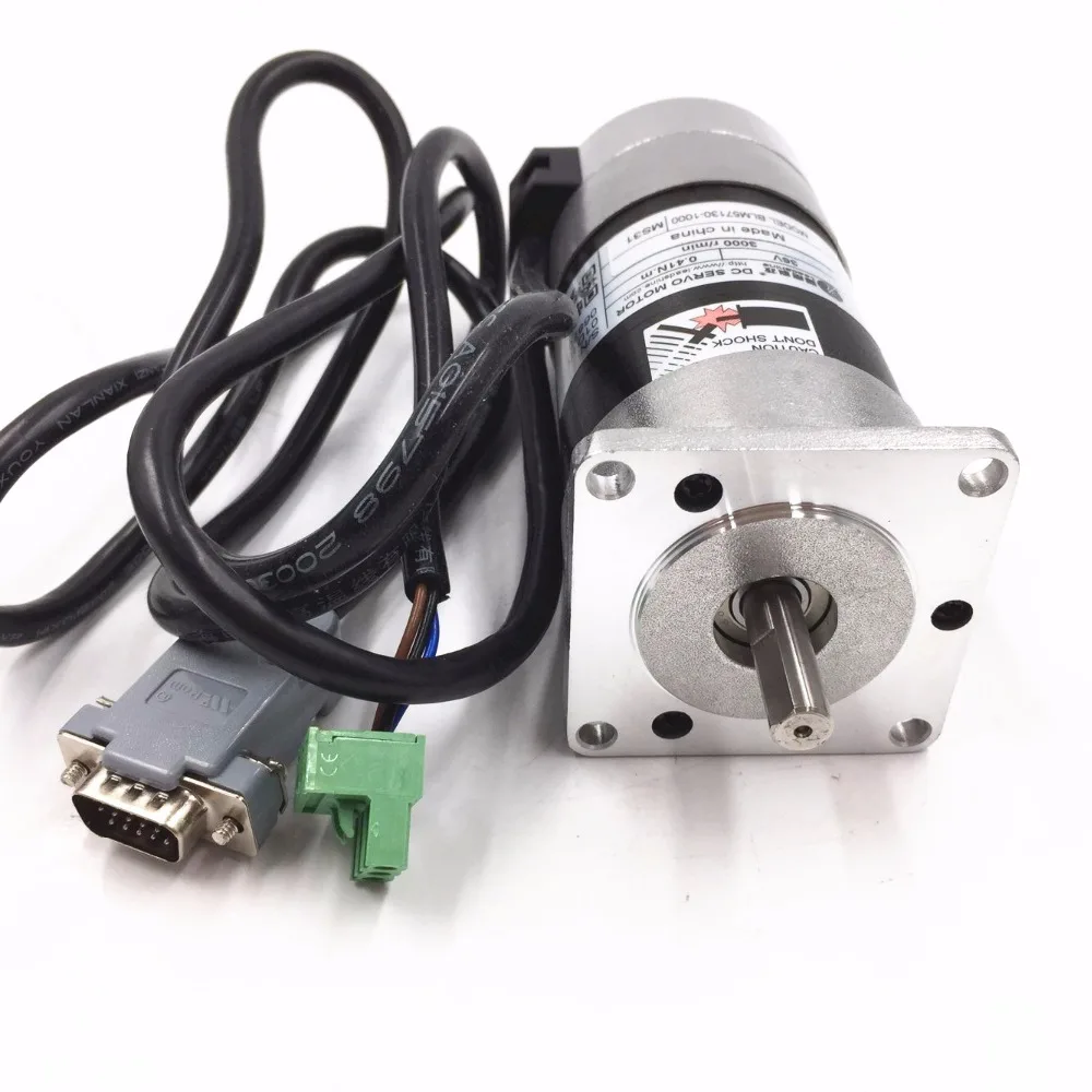 Новый оригинальный Leadshine 130 Вт бесщеточный Серводвигатель BLM57130 1000 36В DC мотор 5.3A