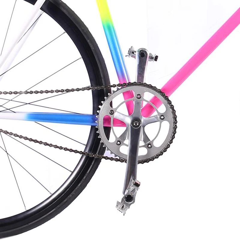 Fixie bike 54 см 56 см 58 см трек Односкоростной велосипед fixie Bike 700C винтажный дорожный велосипед хромированная молибденовая стальная рама для велосипеда