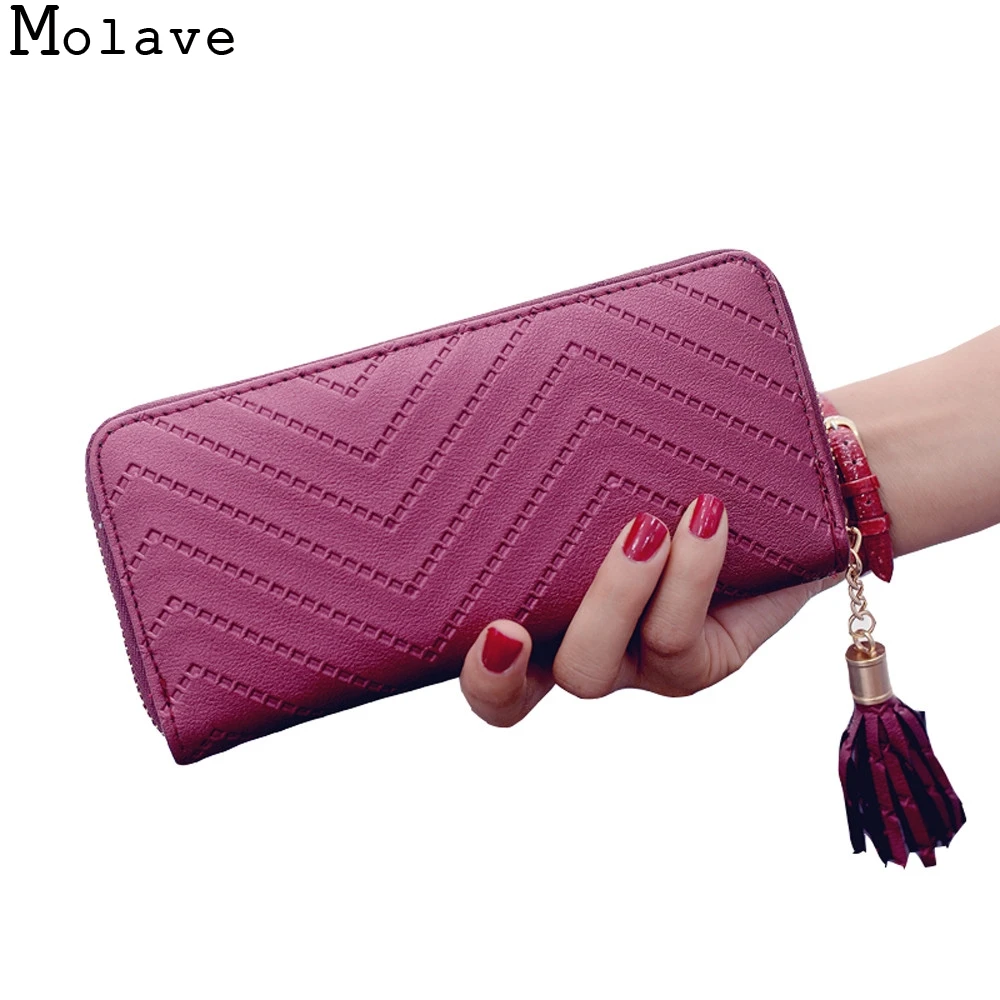 Кошелек MOLAVE nov20 высококачественный из коровьей кожи на молнии|f wallet|fashion walletquality