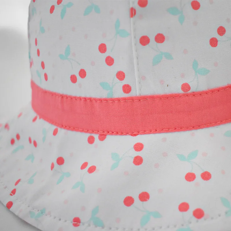 Toyoosky 2017 детей шляпа лето прекрасный розовый в горошек мода ведро шляпы |