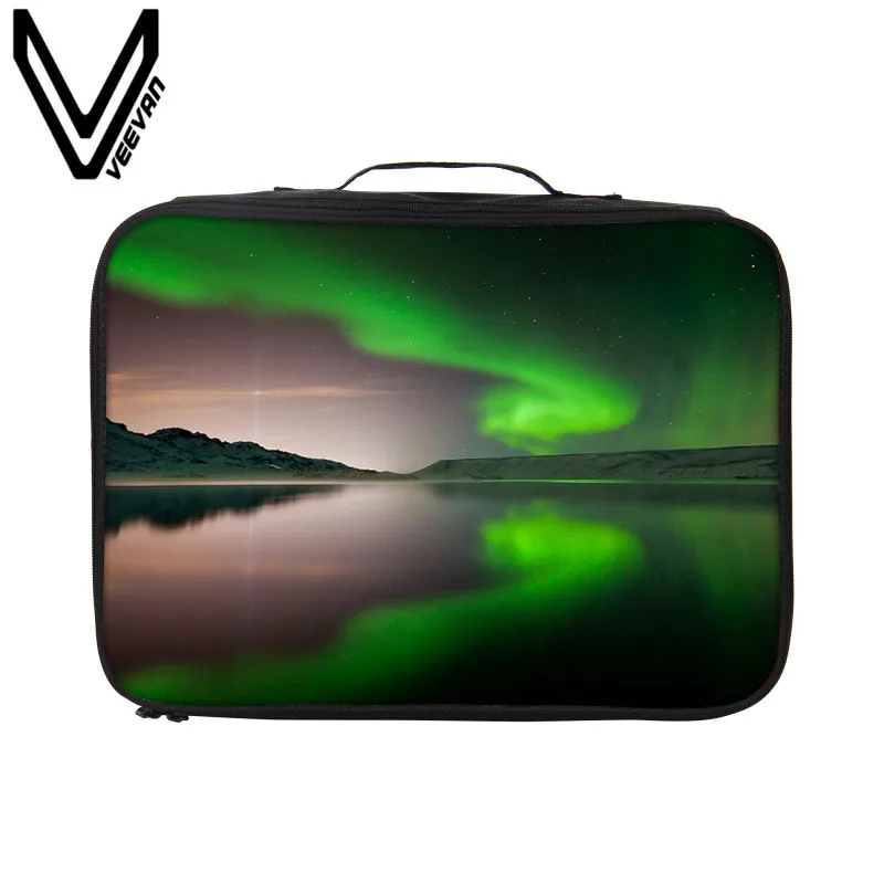 VEEVANV 2017 New Waterproof Travel Bags Fashion Clothes Case Storage Packing Organizers Aurora Printing Women Luggage | Багаж и сумки