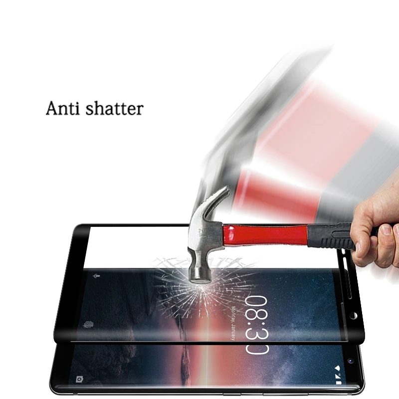 3D изогнутая край Полное покрытие стеклянная пленка для NOKIA 5 TA-1024 TA-1027 TA-1044 TA-1053
