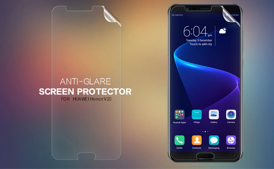 2 шт./лот Huawei Honor V10 NILLKIN кристально прозрачная защитная пленка или Антибликовая