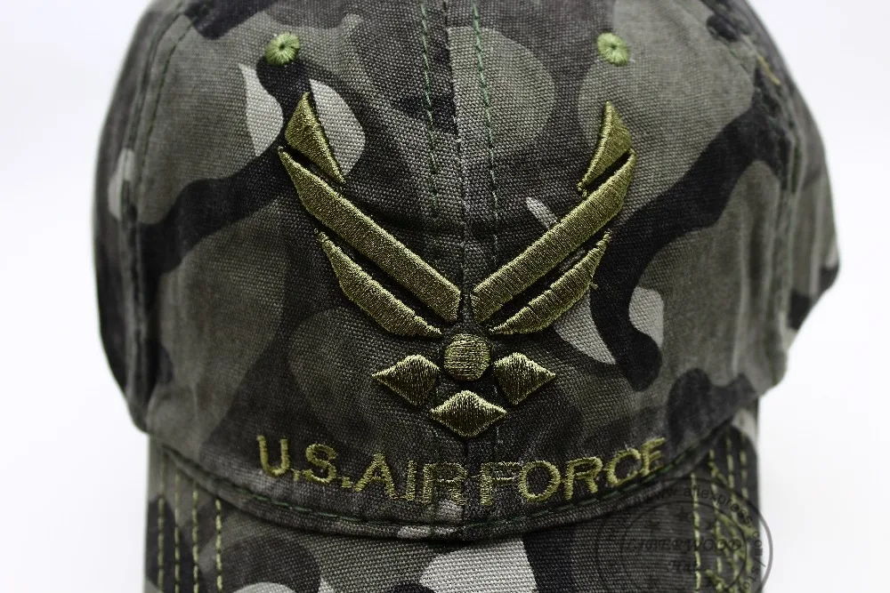 LIBERWOOD U.S. Airforce USAF, вышитая шапка с крыльями, тактические шапки, камуфляжная кепка, Регулируемая Кепка с пряжкой для мужчин и женщин, бейсбольная кепка