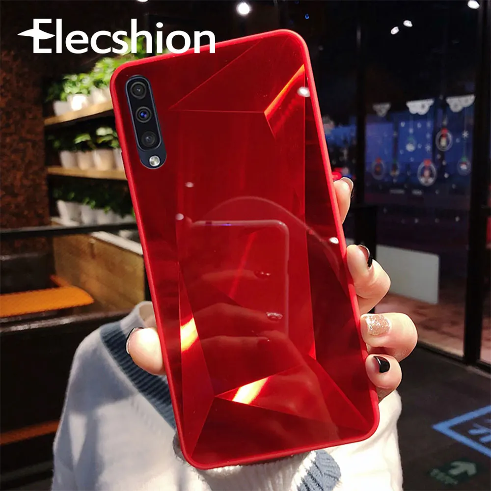 3D Алмазный чехол для SamSung Galaxy S7 S8 S9 S10 Plus A50 J7 роскошный зеркальный глянцевый
