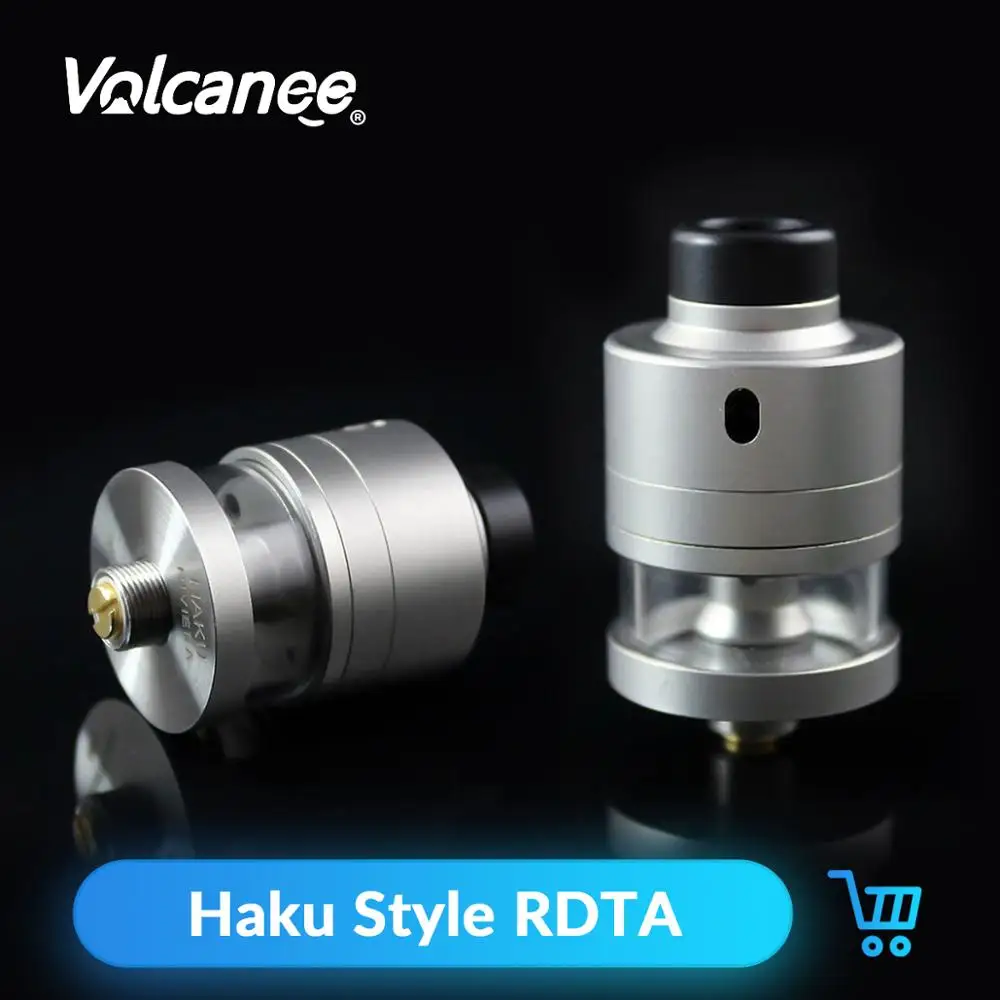 Volcanee ShenRay Haku Riviera Style RDTA многоразовый атомайзер из нержавеющей стали 316 с BF PIN для