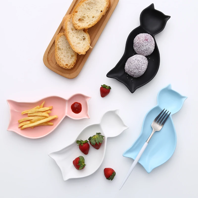 [Магазин MPK] фарфоровая тарелка для кошек в форме мультяшного кота поднос