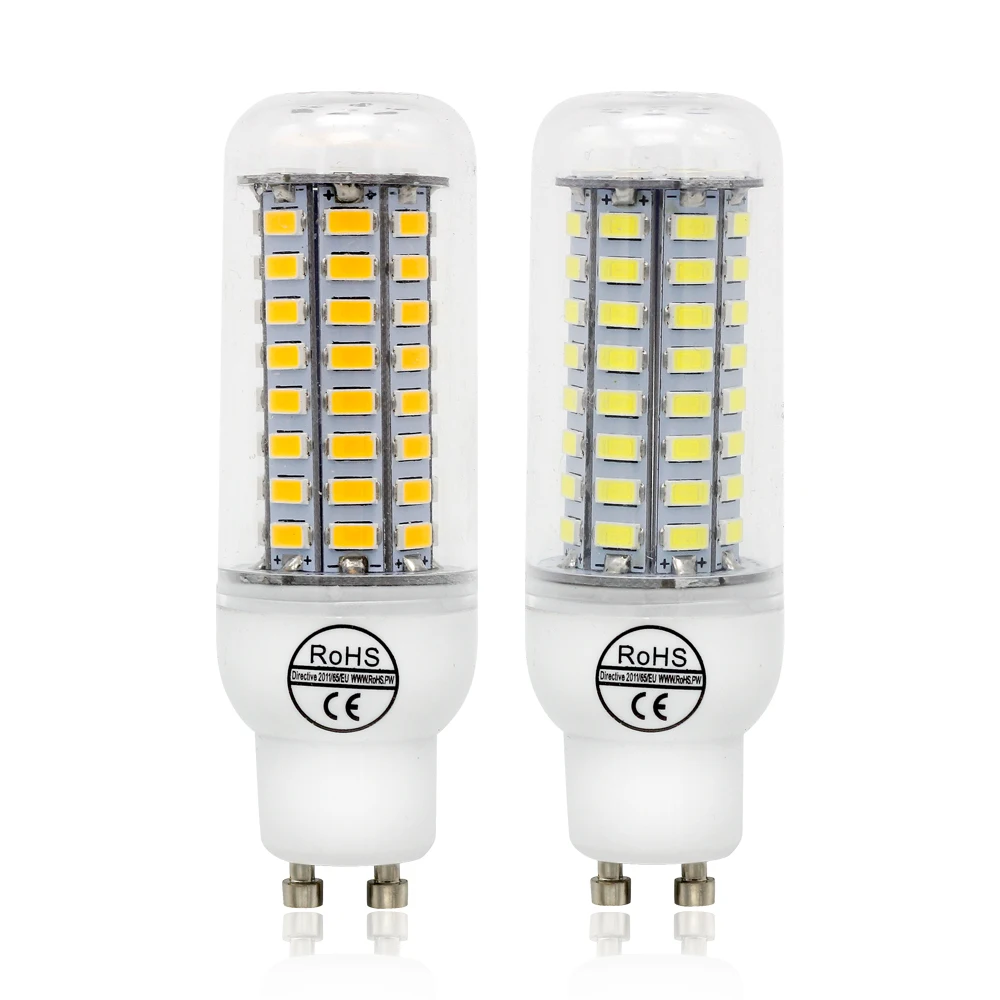 Светодиодная лампа SMD 5730 E27 E14 B22 G9 GU10 люстра прожектор 24 36 48 56 69 72 светодиода для