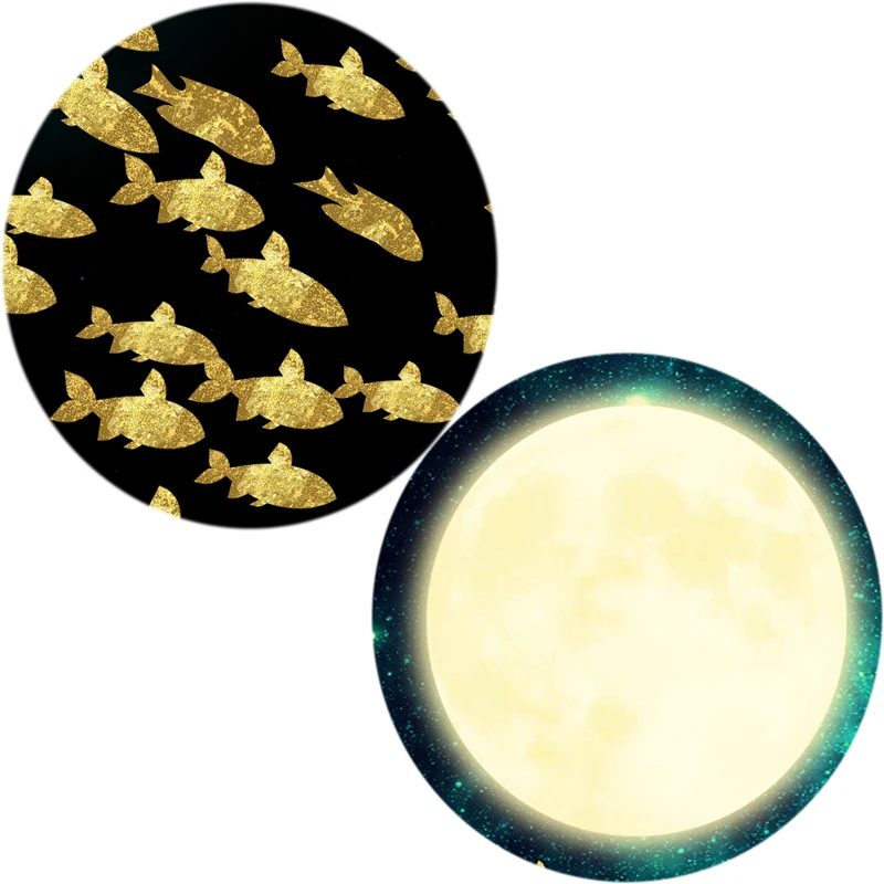 

Modern Golden Flying Fish Posters and Prints Wall Art Painting 3Pcs Abstract Landscape Picture for Living Room Decor No Frame
