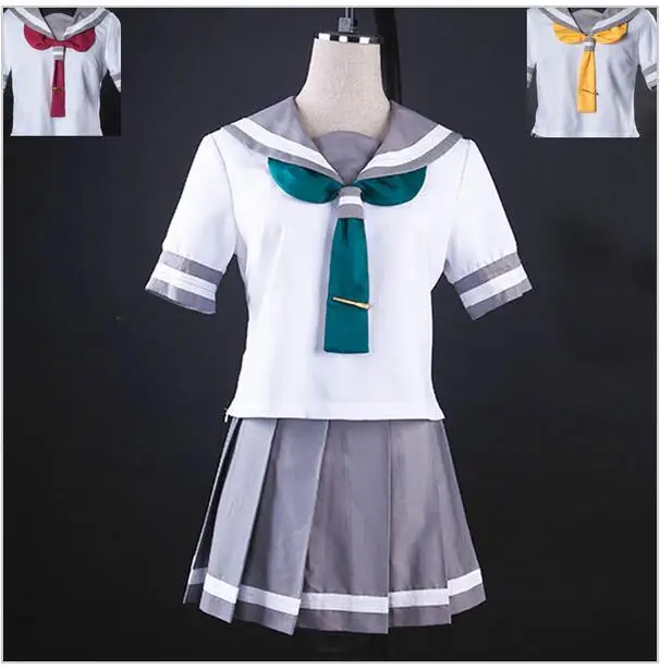 Аниме Love Live! Солнечный свет! Милый костюм моряка Aqours для косплея летняя школьная