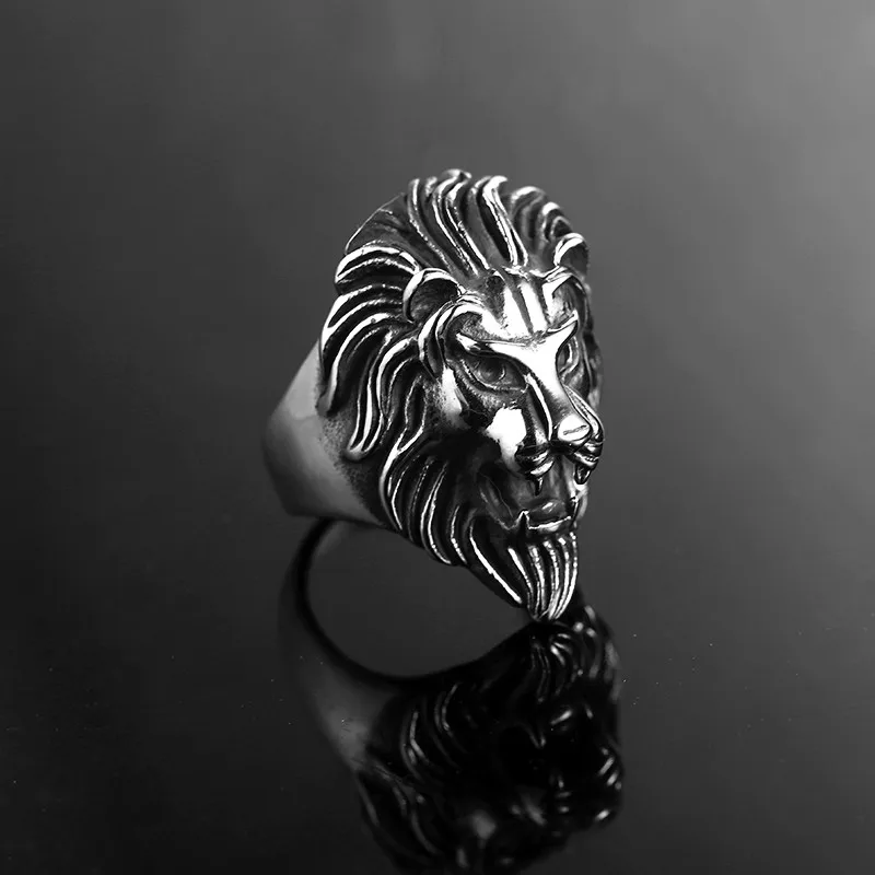 Мужское кольцо KLDY Viking Lion из нержавеющей стали в стиле панк Властелин колец