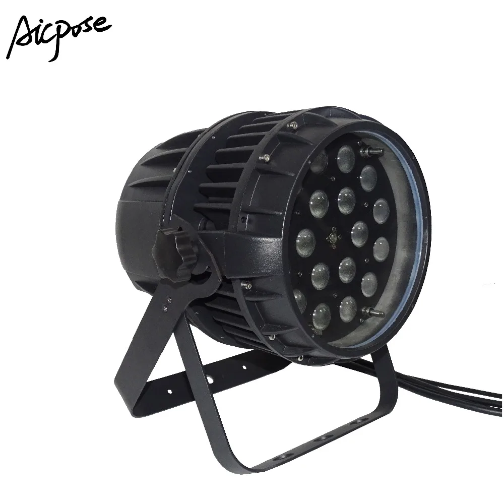 

10pcs/lots IP65 Waterproof Zoom Par Light 18x12w RGBW 4in1 Outdoor18*12w Aluminum Stage Lighting Wedding Bar Staining Light