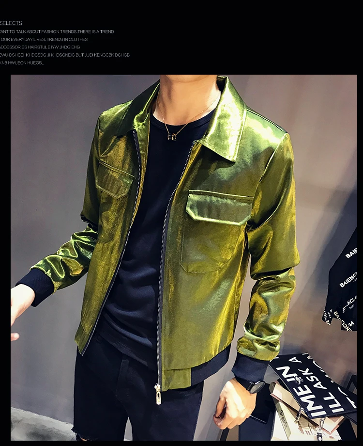 Sharp shinny мужские куртки и пальто jaqueta masculino королевский синий черный серый зеленый сценическая одежда для певицы Клубные вечерние куртки