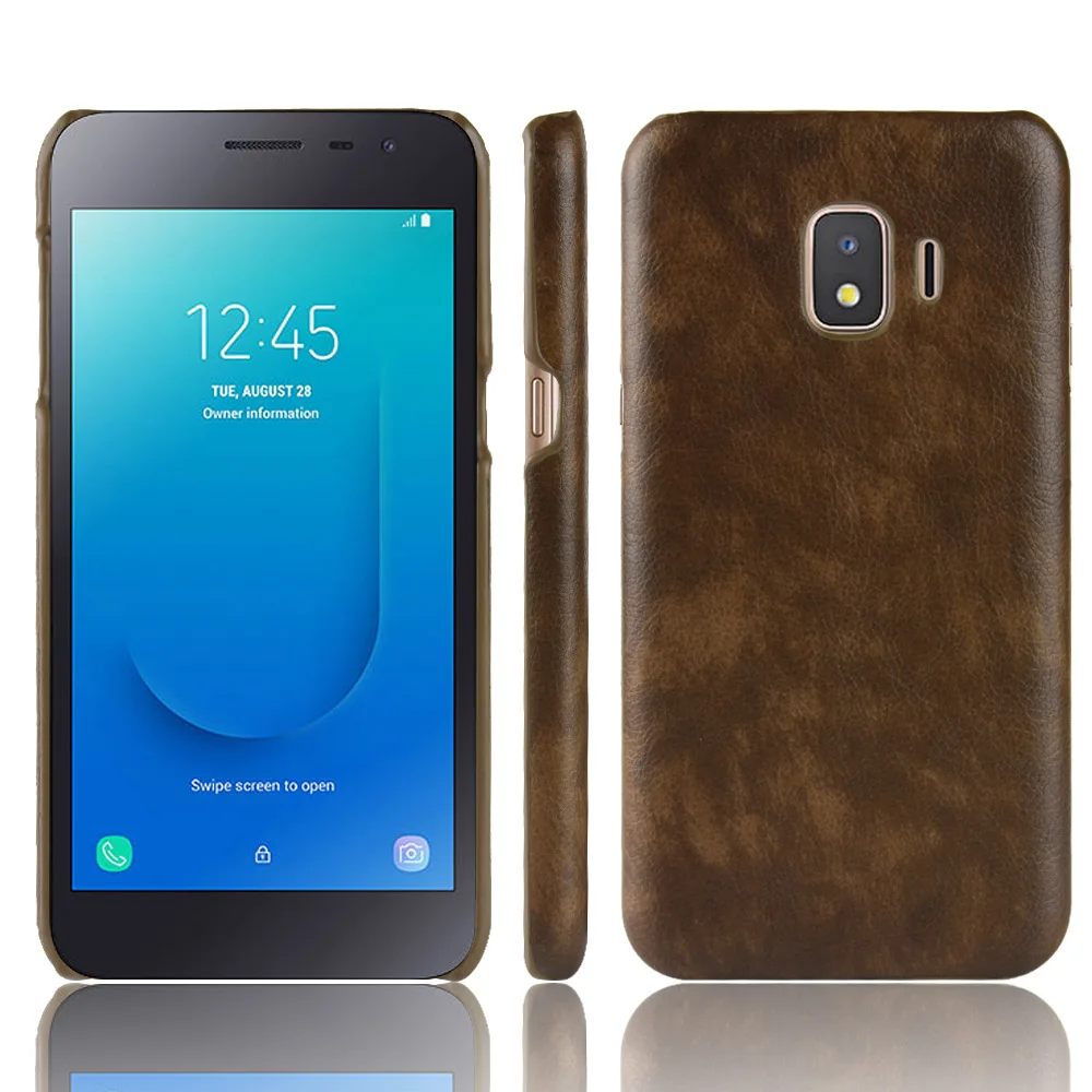 Чехол для Samsung Galaxy J2 Core чехол из искусственной кожи с узором Личи и PC Book J260