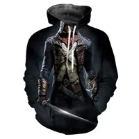 Новинка, Assassins Creed, 3D принт, толстовки, одежда, повседневная, с длинным рукавом, игровая толстовка, мужская, новинка, уличная одежда, пуловер с капюшоном